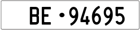 Truck License Plate